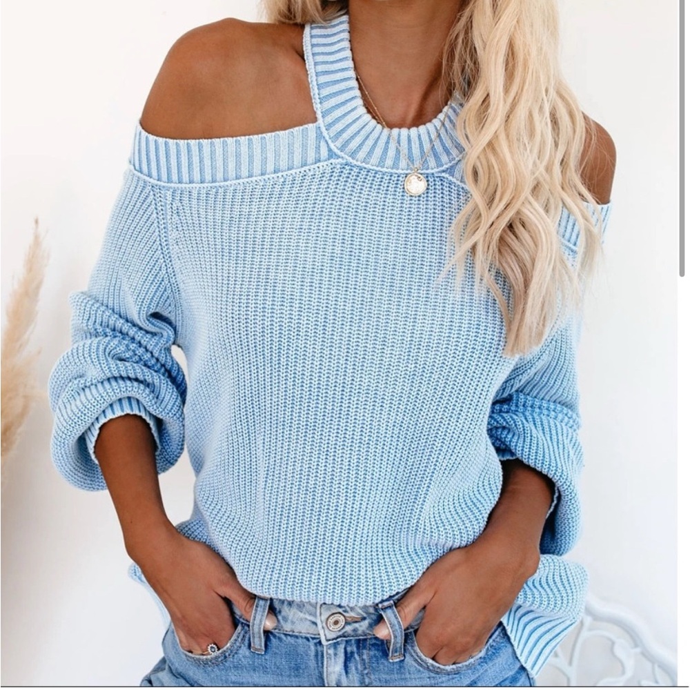 Off the shoulder sweater